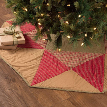 Dolly Star Christmas Tree Skirt 55 VHC Brands - The Fox Decor